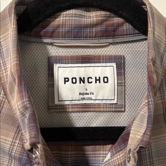 Poncho Western Pearl Snap - The Muleshoe - Picture 3 of 4